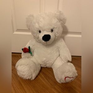 Large Bear with Rose & Heart Detail